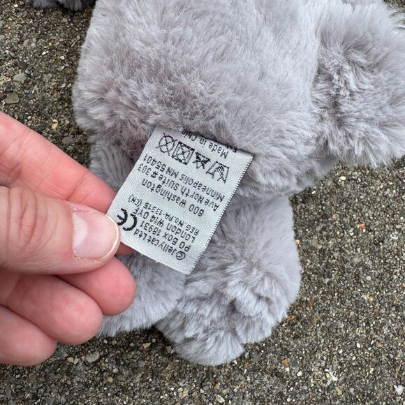 Jellycat London Bashful Bunny Plushed Stuffed Beanie Gray 12 Inch Rabbit - Picture 5 of 6